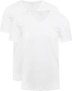 Mey V-hals Dry Cotton T-shirt Wit 2-Pack