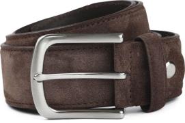 Suitable Riem Suède Leer Bruin