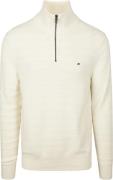 Tommy Hilfiger Pullover Halfzip Structure Ivory