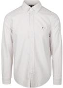 Tommy Hilfiger Oxford Overhemd Streep Beige