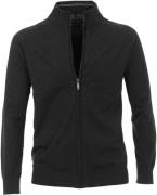 Casa Moda Vest Zip Antraciet