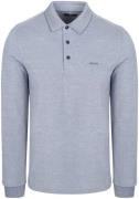 NZA Longsleeve Polo Hamton Piqué Blauw