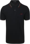 Fred Perry Polo Twin Tipped M3600 Navy Z58