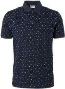 No Excess Polo Print Donkerblauw