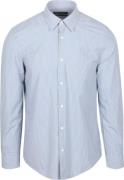 Marc O'Polo Overhemd Streep Lichtblauw