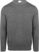 Profuomo Pullover Merinowol Grijs