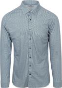 Desoto Overhemd Squares Groen Blauw
