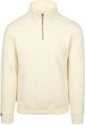 Superdry Half Zip Pullover Henley Essential Ecru