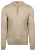 Suitable Crew Zip Merino Sand