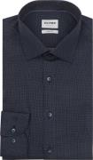 OLYMP Level 5 Overhemd Pinpoint Navy