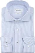 Profuomo Overhemd Streep Lichtblauw