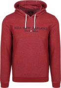 NZA Hoodie Diamond Logo Interlock Melange Cherry Red