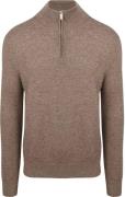 R2 Pullover Halfzip Weave Structure Taupe