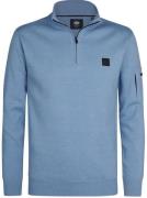 Petrol Half-Zip Sweater Aspen Blue