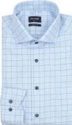 Olymp Luxor Overhemd Multicheck Blauw