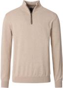 Casa Moda Halfzip Trui Solid Beige