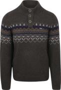 NZA Pullover Iker Nordic Wool Blend Hazel