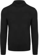 Suitable Trui Cooldry Knit Turtleneck Zwart