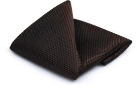 Suitable Zijde Pochet Bruin -