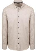 State Of Art Heavy Twill Overhemd Beige