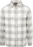 Tommy Hilfiger Overshirt Flanel Ruit Grijs
