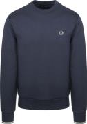 Fred Perry Sweater Logo Navy