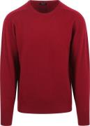 William Lockie Pullover O-neck Lamswol Dubonnet