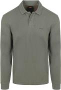BOSS Petempestolong Long Sleeve Polo Groen