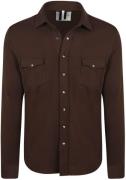Profuomo Overshirt Western Donkerbruin