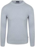 Suitable Pullover Bouclé Blauw