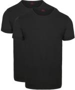 Levi's T-shirt Solid Crew Zwart 2Pack