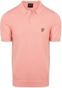 Lyle and Scott Poloshirt Knitted Grapefruit Roze