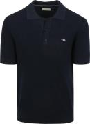 Gant Knitted Poloshirt Navy