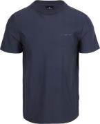State of Art T-shirt Herringbone Donkerblauw