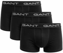 Gant Boxershorts Trunk 3-Pack Zwart