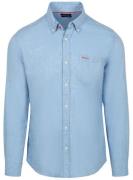 NZA Shirt Linnen Blend Sailing Blauw