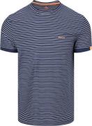 NZA T-shirt Jersey Stripe Navy Sky