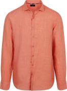 State Of Art Overhemd Linnen Zalm