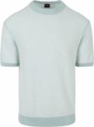 BOSS Knitted T-shirt Kantonio Aqua