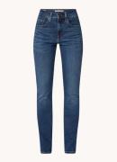 Levi's 724 high waist slim fit jeans met donkere wassing