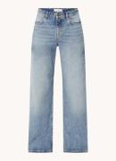 Ba&sh Elgo low waist wide leg jeans met lichte wassing