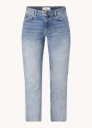 Ba&sh Evan mid waist straight leg cropped jeans met stretch