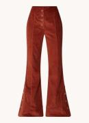 Farm Rio High waist flared fit broek van corduroy