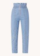 ba&sh Lony high waist slim fit cropped jeans van chambray