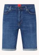 HUGO BOSS Tapered fit korte broek van denim