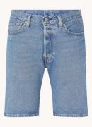 Levi's 501 Straight fit korte broek van denim met steekzakken