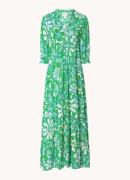 Fabienne Chapot Cala maxi blousejurk met bloemenprint