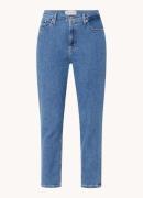 Calvin Klein High waist cropped mom jeans met medium wassing