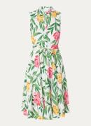 Hobbs Belinda midi blousejurk met bloemenprint en strikceintuur