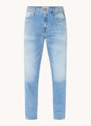 Replay Sandot tapered jeans met lichte wassing